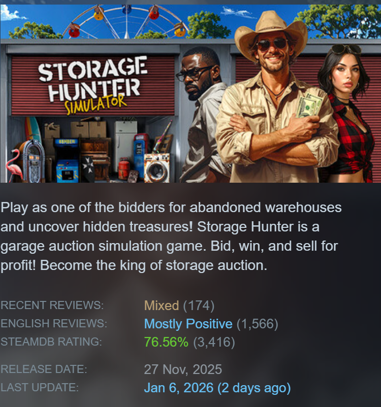 Storage Hunter Simulator Free Download (v1.0 + Online)