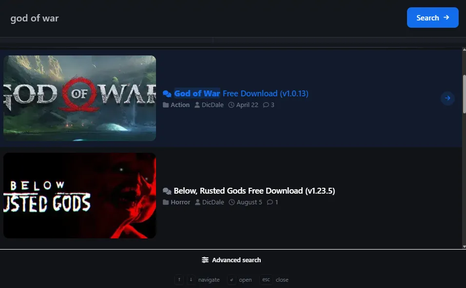 New ZeiSearch feature!
